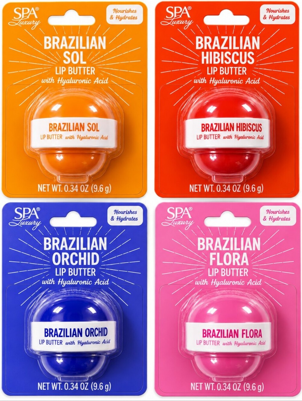 Brazilian Lip Butter  4 Pack
